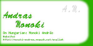 andras monoki business card